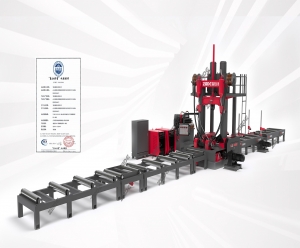 装配式H/T型建筑钢梁组焊矫一体机